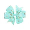 Baby Girls Grosgrain Ribbon Dot Bows Hair Clip Barrettes Hairpins Hair Accessories Children Headwear