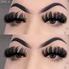 25 mm flauschige Wimpern russische D Curl Nerzwimpern lange dicke natürliche falsche Wimpern Make-up dramatisch chaotisch lange gefälschte Wimpern