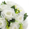 Kwiaty dekoracyjne fałszywe aranżacje kwiatowe sztuczne kulki róży piłki do sypialni Symulacja Symulacja Silk Tkanina