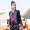 الملابس العرقية التطريز تانغ بدلة بلا أكمام سترة النساء عتيقة الخصر الصيني على الطراز الصيني