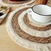 Table Mats Useful Placemats Reusable Braided Heat-Resistant Non-slip Bowl Cup Mat Handmade Decorative