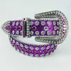 Designer New Purple Enchantment Shining Waist Men's and Women's Belt