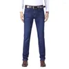 Herren Jeans 2023 Sommer Gerade Lose Große Business Stretch Casual Hosen