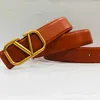 20% OFF Belt Designer New Women's cowhide V letter smooth buckle fashion simple youth pants belt women