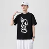 Mężczyźni i kobiety T-shirtsmen's Summer T-shirt mężczyzn American Fun Cartoon Anime Print Street Hip Hop na okrąg