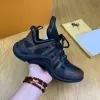 2024 Paris Mode Casual Dad Chaussures Archlight Baskets en cuir véritable Semelle arquée Mesh Noir Respirant Bow Designer Plate-forme Chaussures Stylis 3 Chaussures de luxe