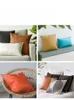 Pillow Leather Sofa Backrest Living Room American Light Luxury Waist Square Core