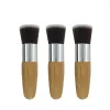 Professional Bamboo Foundation Powder Concealer Blush Liquid Foundation Blush Angled Flat Top Base Liquid Cosmetics New FY5572 1123