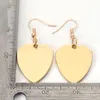 Boucles d'oreilles à tige Design Unique couleur dorée plaqué nickel/plomb/CA sans aluminium coeur pendentif boucle d'oreille pour les femmes cadeau