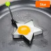 Nieuwe roestvrij staal 5style gebakken eierpannenkoek Shaper Omelette mal mal Friture Ei Kookgereedschap Keukenaccessoires Gadgetringen