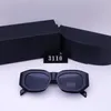 Óculos de sol de designer de moda óculos de sol de praia para homem mulher óculos 6 cores geometria p quadro completo óculos decorativos sunnies