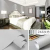 Wallpapers Matte Solid Self Adhesive Wallpaper Waterproof Wall Sticker DIY For Living Room Kitchen Home Decor