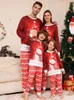 Família combinando roupas de Natal família combinando roupas pijamas conjuntos de roupas dos desenhos animados mãe crianças filha natal família olhar pijamas pijamas 231123