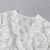 Bras Sets 2Pcs Women Underwear Set Solid Lace Floral Embroidery V-Neck Short Sleeves Crop Top High Waist Briefs Sexy Perspective