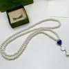 Romantisk vintage halsband utsökt design halsband design bokstäver diamant smycken set alla hjärtans presentförpackning