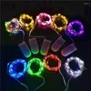 Strings 2pcs Copper Wire LED String Lights Christmas Decorations Fairy For Room Garland Navidad Tree Decor Wedding DIY Lamp Noel