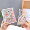 Ins Transparant Etui Kawaii Tas Draagbare Make-up Cosmetica Opbergtas Koreaanse Briefpapier School Kantoorbenodigdheden