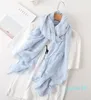 Halsdukar Fashion Cotton and Linen Pastoral Scarf Women's Literary Sweet Floral Sunscreen Autumn Travel Shawl Thin Model