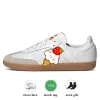 Desinger skor djärva original Vegan Gazelle OG Shoe Low White Gum Collegiate Green Team Black Real Red Mens Womens Running Shoes