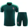 2024 2025 nouveau Portugal JOAO FELIX hommes et enfants survêtements de football à manches courtes costume d'entraînement NEVES BRUNO RONALDO FERNANDES 24 25 Portugal Ensembles de vêtements de sport