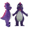 2018 nuovo costume da mascotte dinosauro dinosauro viola di fabbrica per adulto da indossare per 250U