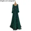 sukienki Wangcai01Runway 2022 Luksusowa cekinowa suknia balowa sukienki na bal