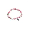 Strand Kersenbloesem Roze Shoushan Steen Kralenarmband Dames Temperament Persoonlijkheid