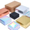 Geschenkwikkeling 10 stks Kraft Carton Black White Packaging Festival Party Gift Box Soap Ondersteunt Aangepaste maat en afdrukken 230422