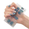 Nail Art Kits Semi Cured Gel Nägel Aufkleber Mode Einfarbig Aufkleber UV Lampe Aufkleber Benötigen Abziehbilder LED Dekoration Maniküre G I8K6