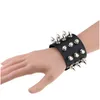 Cuff Punk Leather Spike Bracelet Pu Cuff Biker Bracelets With Spikes For Men Women And Kids Drop Delivery Jewelry Bracelets Dhlng