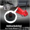 Hebewerkzeuge Zubehör 4 Stücke Auto Schwarz Gummi Jack Lift Punkt Pad Adapter für Tesla Modell 3/S/X Werkzeug Chassis Kit Styling Drop Delive Otnfx