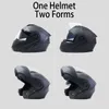 Motosiklet Kaskları Yarış Modüler Çift lens Cascos Para Moto Motocross Casque Tam Yüz Shited İç Güneş Dot ECE