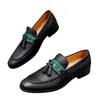 Top Mens Crocodile Pattern Luxury maschile per scarpe da uomo da uomo Fashi