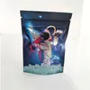 3.5g Mylar Bags California SF Spaceman Package Print Stand Up Pouch Smell Proof Holographic Film Zipper Bag Astronauts Design Plastic Pouches