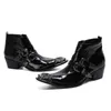 Buty Western punk men's Metal Toe Black Heth Hethle orygine mężczyźni zimowi kowboj