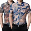 Men's Casual Shirts Summer Men Business Soft Thin Slim Beach Shirt Undershirt Chinese Style Top Homme Lapels Quick Dry