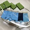 Tide Marke Herren Unterhose Designer Luxus Brief gedruckt Boxer Sommer Männer Sexy Ice Silk Atmungsaktive Unterwäsche