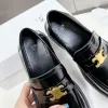 Triomphe casual shoes Dress shoe Womens loafer Designer sneaker Low Leather flat New 10a top quality vintage run black Arc de platform shoe Outdoor walk Shoes With box