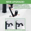 Nieuw zwart roestvrij staal Universal 1080 Robotachtige armkraan Extender Metalen Swivel Extension Faan Ader Keuken Splash