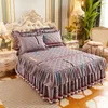 Jupe de lit RainFire Quilted Luxury Couvre-lits double couche Queen King Plus Size avec jupe Épaissir drap de lit en coton avec taies d'oreiller 230424