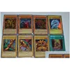 Card Games Yugioh 100 Piece Set Box Holographic Yu Gi Oh Game Collection Children Boy Childrens Toys 220725 Drop Dift