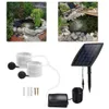 Accessoires de pompes à air Kit de pompe solaire insérant un aérateur d'oxygénateur d'eau souterraine avec des tuyaux d'oxygène pierre pour étang poissons jardin 3149