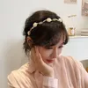 Luxurious Elegant Rose Vine Hair Hoop Headband Women Girl Vintage Metal Flower Pearl Headdress Hairbands Ladies Hair Accessories