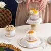 Emballage cadeau 50 pièces boîte à gâteau carrée transparente Mousse Dessert emballage avec cuillère porte-conteneur de pâtisserie de fête de mariage