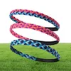 UNISEX Sports Braided Hair Band Antisllip Elastyczna kolorowa opaska dresowa kobiety fitness joga siłownia biegowa na głowę 36157667801034