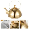 Dinnerware Sets Stainless Steel Teapot Desktop Kettle Boiling Fast Water Pitcher Lid Camping Household Coffee Handle