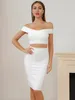 Canotte da donna HQBORY Moda Vintage Qualità Fasciatura Bianco Crop Top Donna Party con spalle scoperte Criss Cross Backless Camis Maxi Super Mini