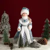 Julleksak levererar jul Jultomten Electric dockor Toy Decoration With Music Dance Birthday Present for Kids Year Navidad Home Ornament 231124