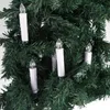 10PC LED CANDLE LIGHT WITH CLIPS HOME PARTY WEDDINGクリスマスツリー装飾リモートコントロールされたフレームレスコードレスクリスマスキャンドルライトY210F