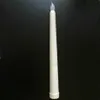 50pcs Led battery operated flickering flameless Ivory taper candle lamp candlestick Xmas wedding table Home Church decor 28cmH S278a